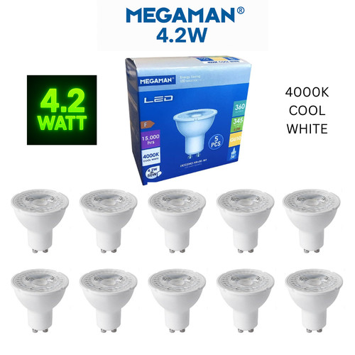 Megaman led gu10 4 - x, 4,2w